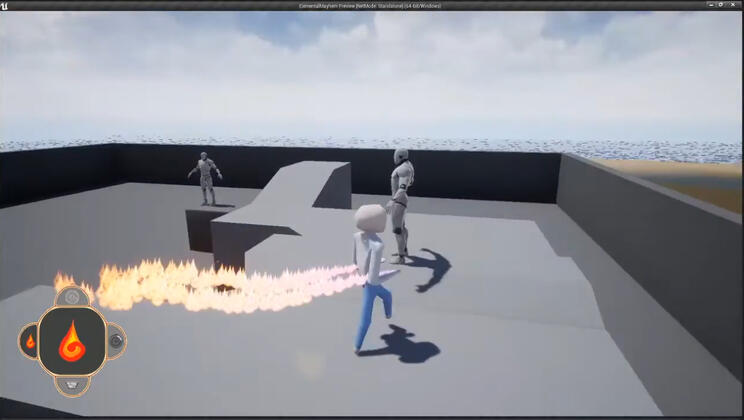 Platfighting Fire particles